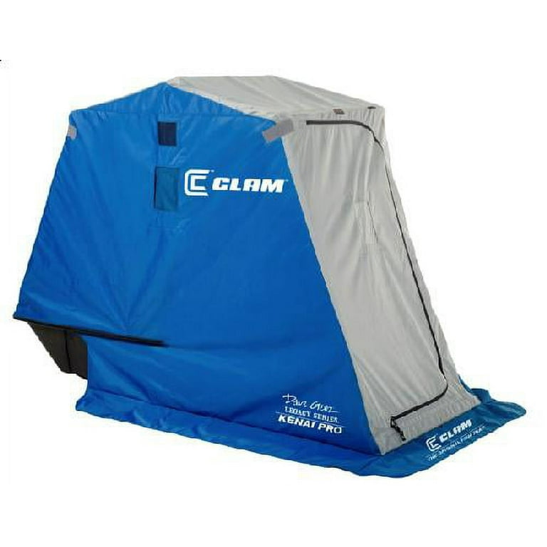 Clam Corporation 109710 Kenai Pro Tent Shelter 1-Person, Blue/Gray, One  Size