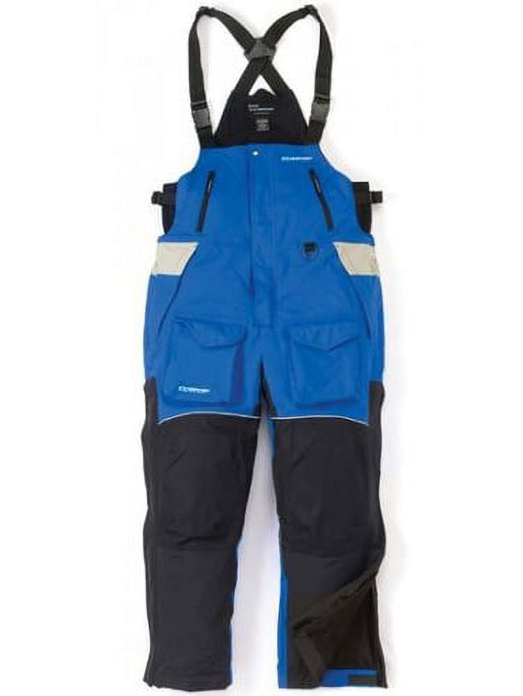 Clam Outdoor Ice Fishing 9677 Icearmor Edge Cold Weather Bibs (Blue/Black,  2Xl)