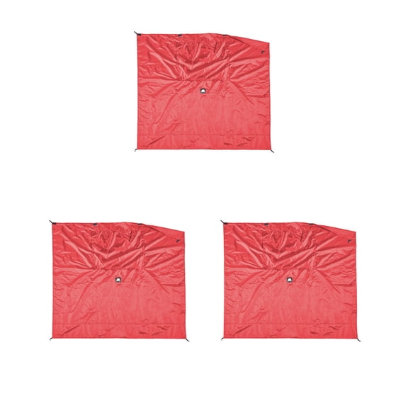 Clam Quick-Set Screen Tent Wind & Sun Panel, Accessory Only, Red (3 Pack)