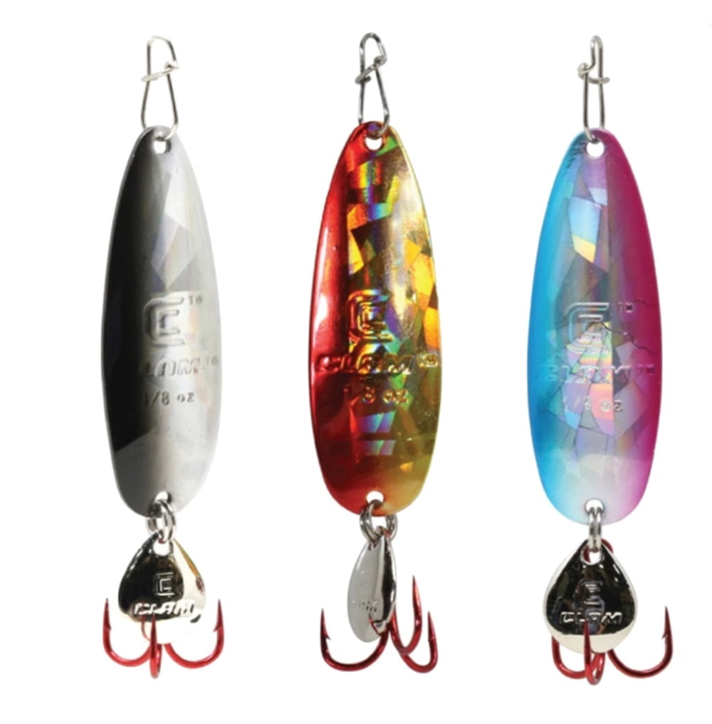 8-Piece Fishing Spoon Kit - Heavy Duty Lures For Bass, Trout, Walleye & More