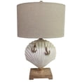thumbnail image 1 of Clam Shell 28" White Coastal Table Lamp (Set of 2), 1 of 3
