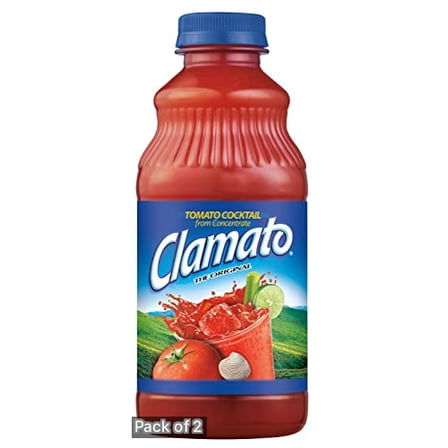 Clamato Original Tomato Cocktail, 32 fl oz (Pack of 2)