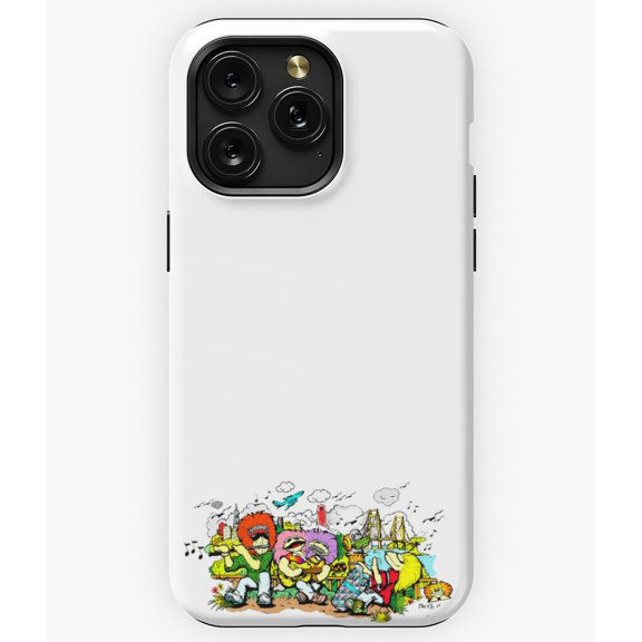 Clamkin Family Cartoon Characters Jamming A12006&nbsp;Phone Case for iPhone 11 to 17 Pro Max