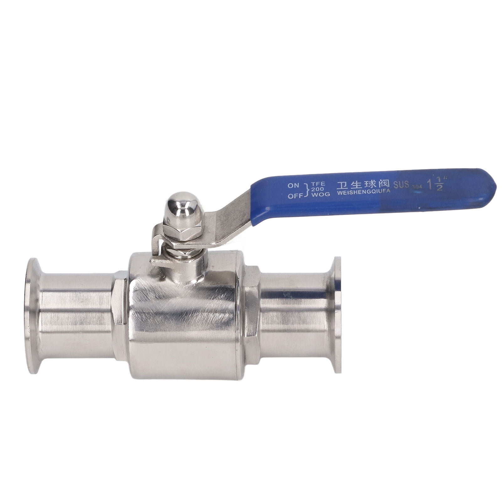 Clamp Ball Valve with Handle 304 Stainless Steel Quick Connect Plumbing