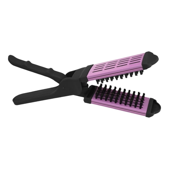 Clamp Hair Brush Detangler Comb Double Sided Hair Straightening Brush for Home