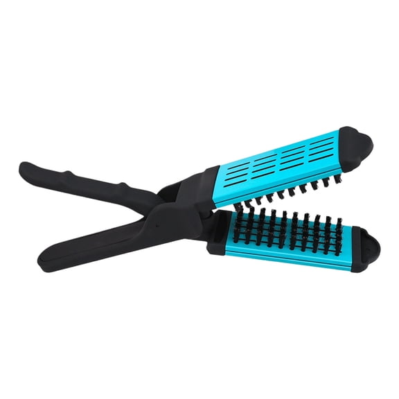 Clamp Hair Brush Detangler Comb Double Sided Hair Straightening Brush for Home