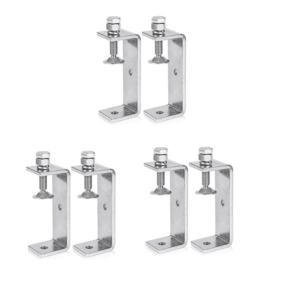 Clamp Heavy Duty Clamp Metal C Clamp Woodworking C-Clamp with Wide Jaw Opening (130MM),6PCS