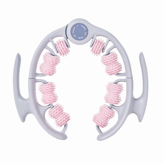 Clamp Leg Massager Multi-Functional Portable Yoga Stretch & Muscle Relaxation Tool Detachable Rollers Ergonomic Deep Rolling Massage for Neck, Waist & Legs