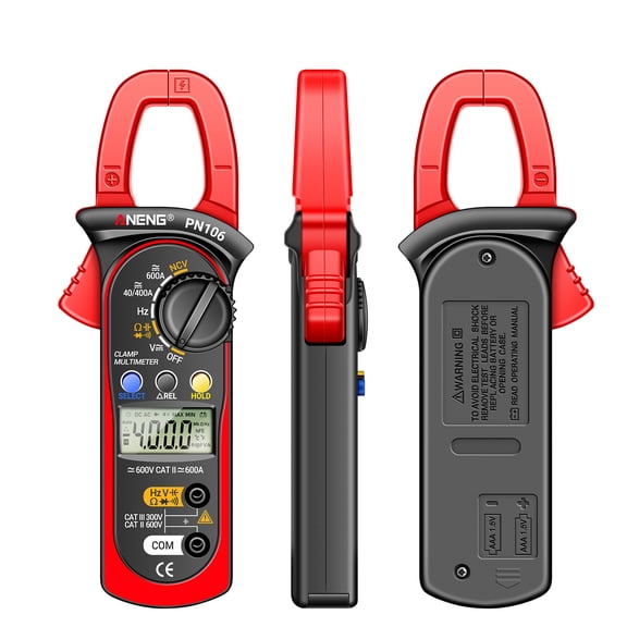 Clamp Meter,Clamp Meter Ncv Induction Portable Induction Portable Handheld Diaplay Resistance Capa Handheld Lcd Diaplay 4000 Auto With Auto With Ncv Handheld L Diaplay Meter Eryue Pn106 Qisuo