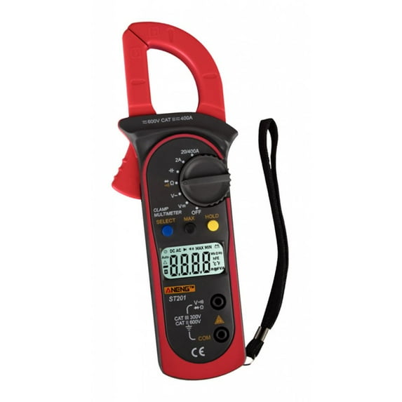 Clamp Meter, Digital Current with Voltage, Amp, Red