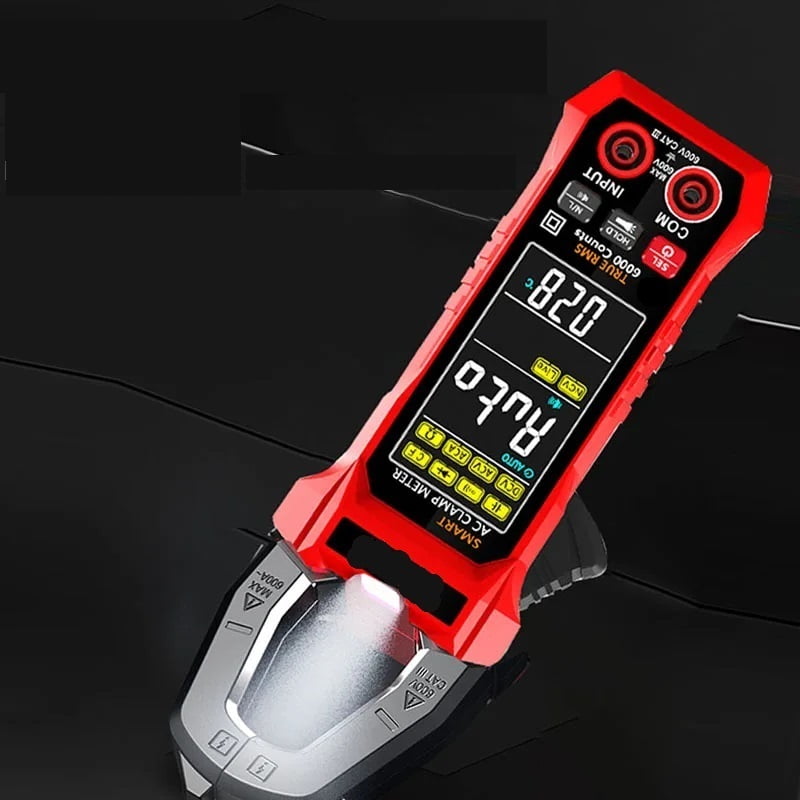 Clamp Meter Digital Multimeter AC Current 6000 Counts Car Amp Hz Capacitance NCV Temperature