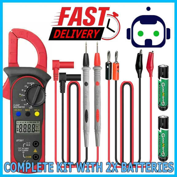 Clamp Meter Digital Multimeter Tester Ac/Dc Voltage Current Capacitance Hertz
