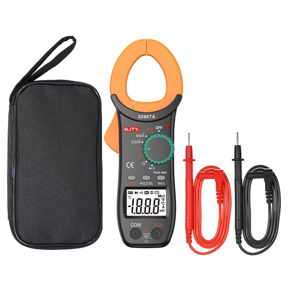 Clamp Meter,Portable Handheld Lcd Ncv Test Portable Resistance Continuity Diode Test Portable Handheld 2000 Auto With Clamp Meter With Ncv Test Handheld Lcd Diaplay Qisuo Eryue