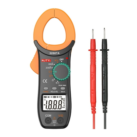 Clamp Meter,Resistance Continuity Diode Handheld Lcd Diaplay 2000 Auto With Clamp Meter With Ncv Test Portable Handheld Lcd Vol E Portable Hxber Eryue Diaplay T Resistance Test Vol E
