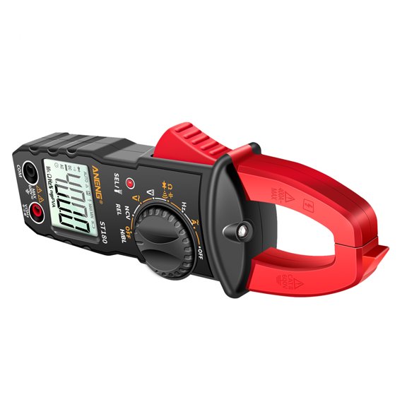 Clamp Meter,St180 4000 Clamp Temperature Meter Ncv Tester Clamp Voltmeter Ammeter Clamp Meter Clamp Tester -30~1000 Meter Clamp Voltmeter Universal Meter Tester Ncv Tester Universal (red) Qisuo