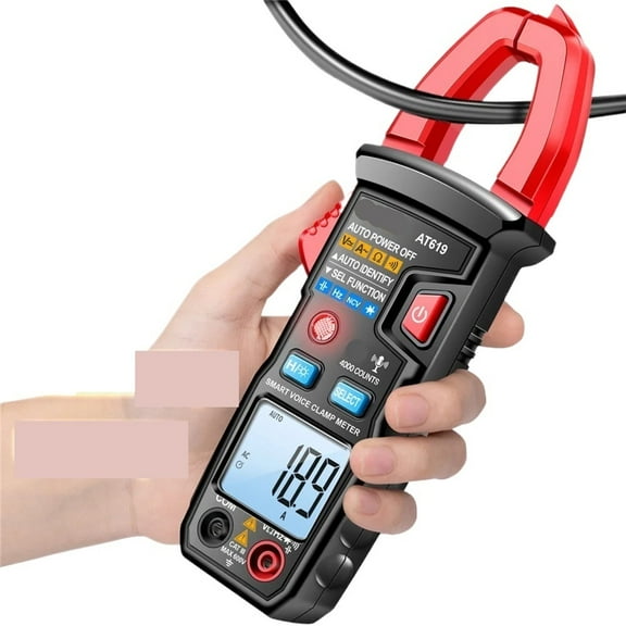Clamp Meter Voice Broadcast Digital Multimeter 4000 Counts AC/DC Current Voltage Tester ,High&Low Sensitivity