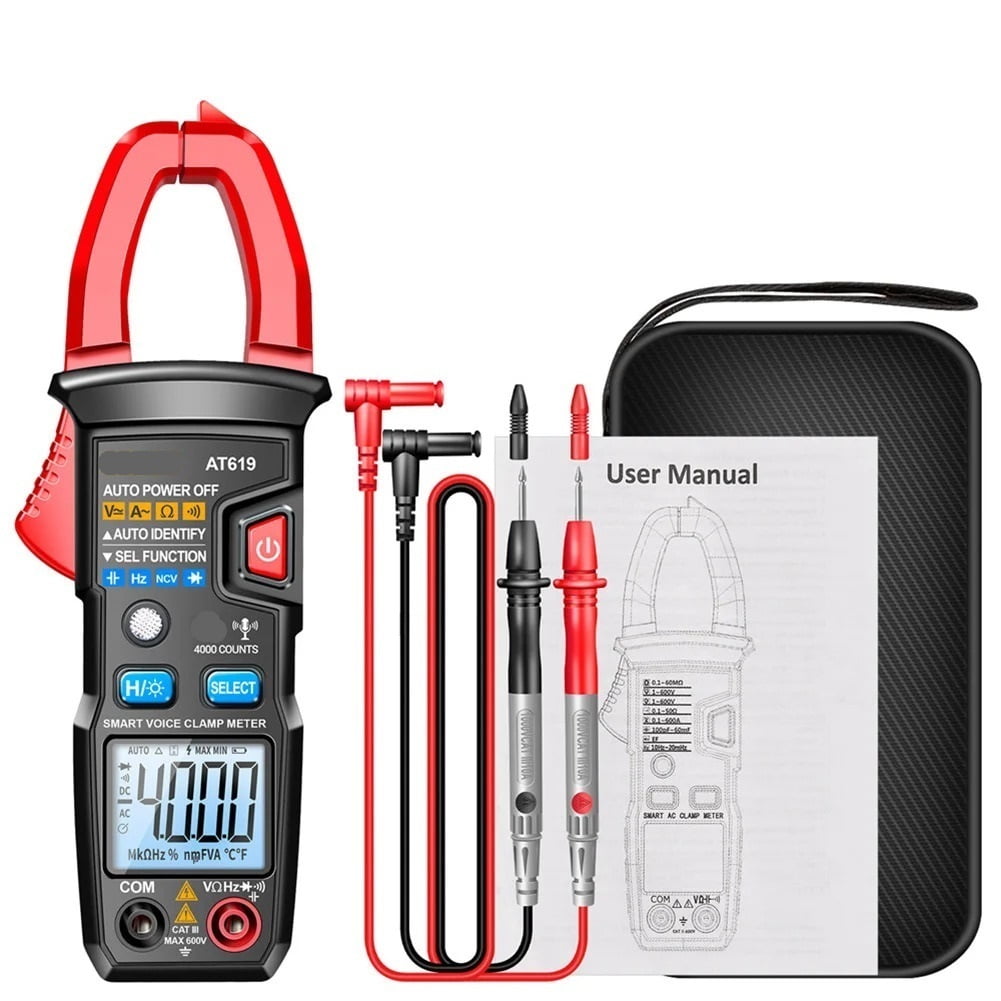 Clamp Meter Voice Broadcast Digital Multimeter Current Voltage Tester Electrical Clamp Meter Tools ,High&Low Sensitivity