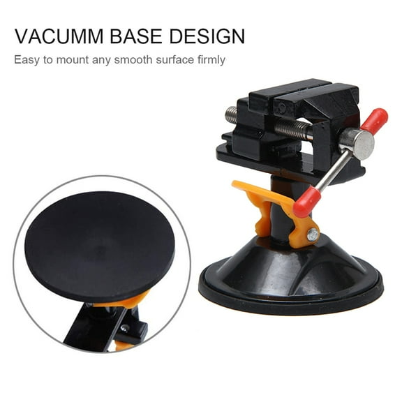 Clamp Mini Suction Vise Clamp Bench Clamp Universal Table Vise Vacuum Base 360 Degrees Swiveling For Sculpture Craft Carving