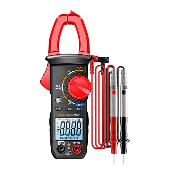 Clamp Multimeter 400A 600V Backlit LCD Meter for Electricians, Maintenance Staff, Home Troubleshooting Tasks