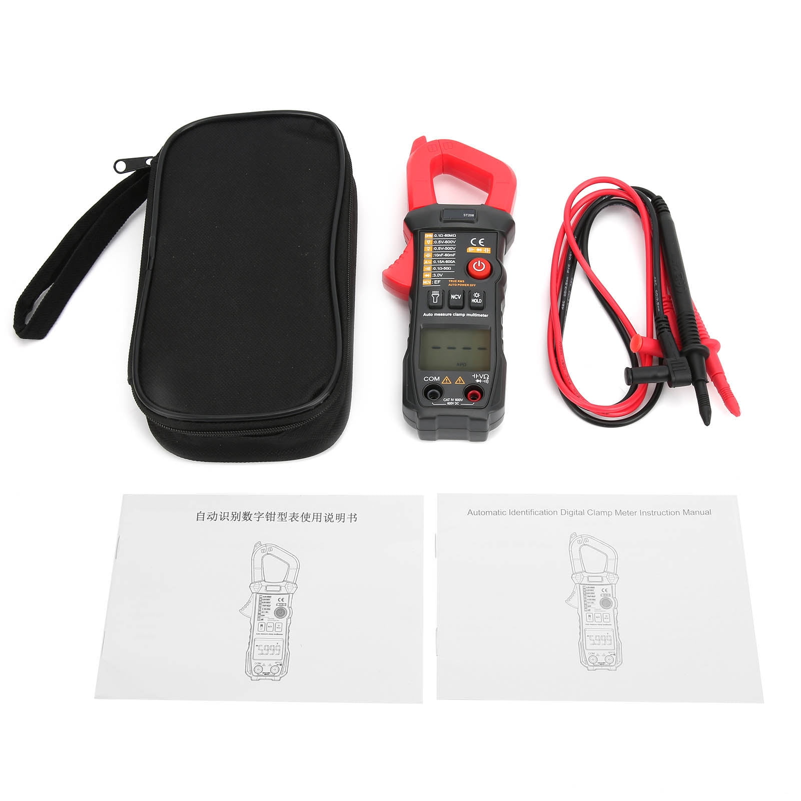 Clamp Multimeter, Voltage Multimeter Amp Clamp Digital Multimeter