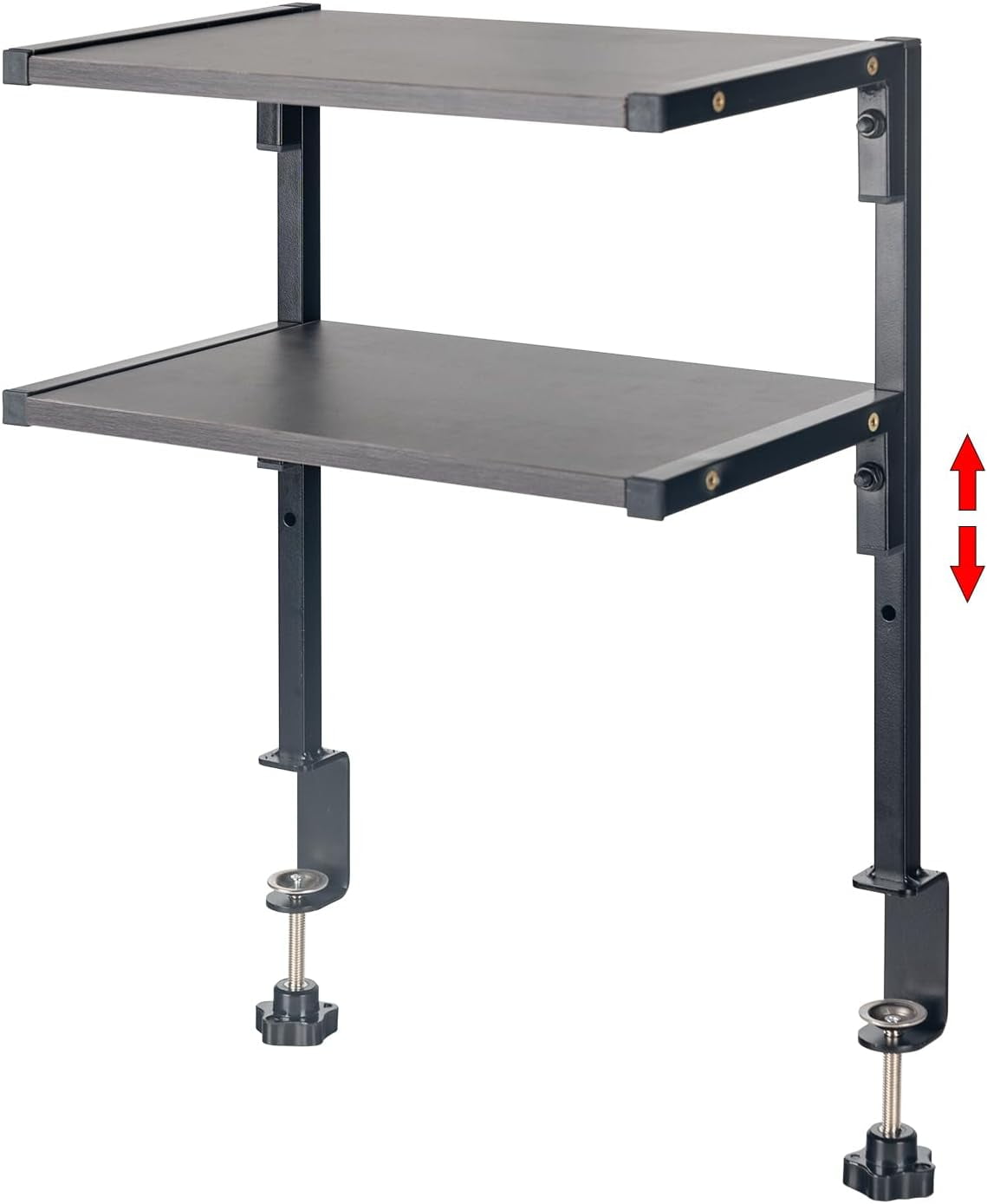 Clamp On Desk Organizer Shelf, Desk Extender Side Table,12 Inch Clamp