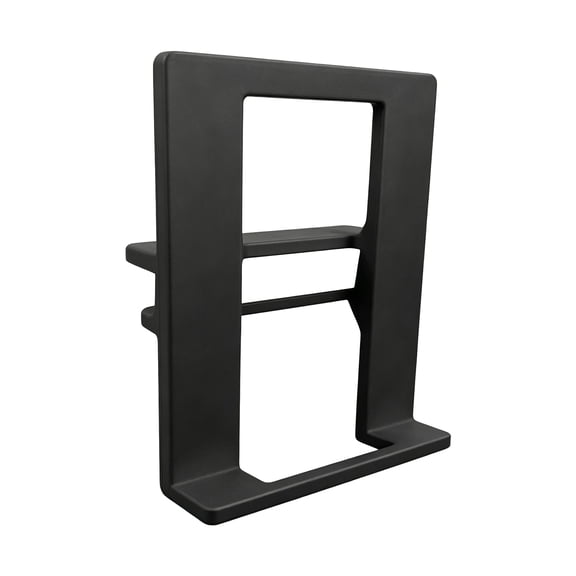 Clamp-On Floating Book Display Stand, Metal Bookshelf Organizer for Shelves and Cabinets, Black