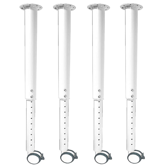 Clamp-On Table Legs 4 Pack, No Drill Heavy Duty Metal Desk Legs for Dining Table Office Desk, Console Tables, Adjustable size