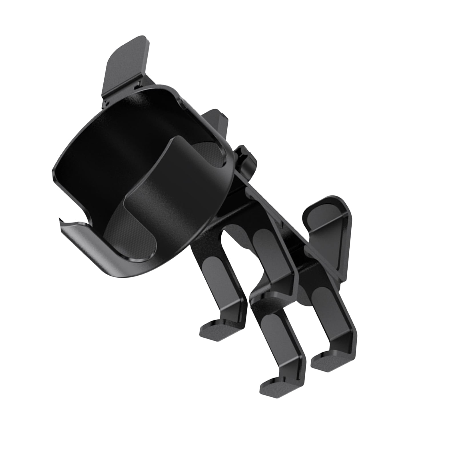 Clamp On Under Desk Headphone Holder With Concealed Storage And 360 Degree Rotating Cup Holder For Accessories