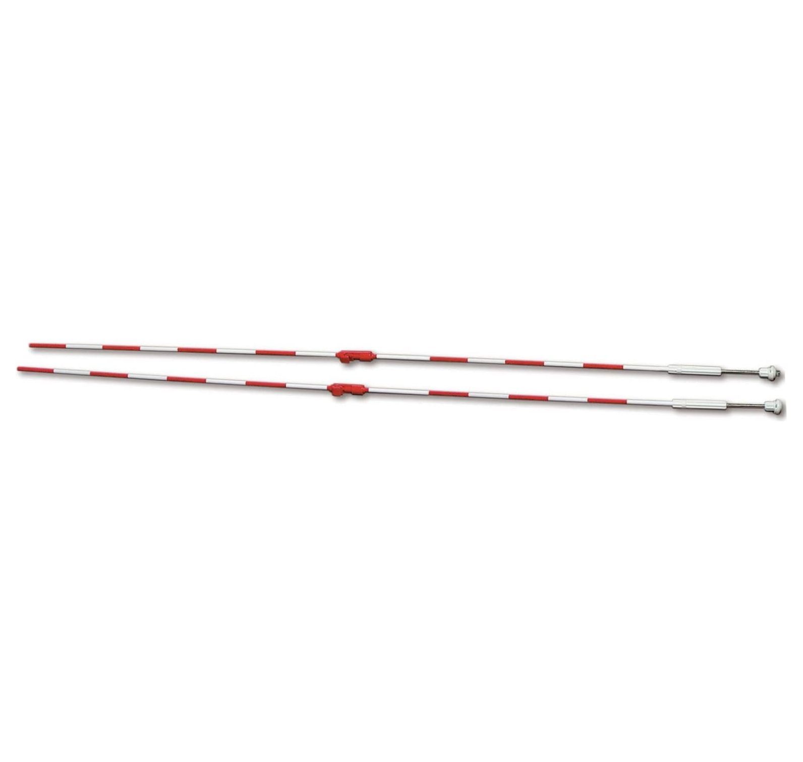 ClampOn Volleyball Net Antennae Essential Volleyball Equipment 2 Red & White Volleyball