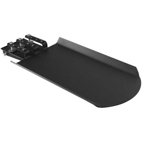 Clamp on Quick Spade Bucket/Skid Steer Loader Fork 46" X 19", Quick Spade with Integrated Chain Hook for Tractor Bucket or Pallet Fork, Shovel Dirt and Excavate Trees Effortlessly, Black