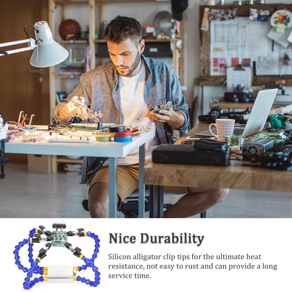 Clamp,Vise Table Clamp Arm Alloy Clamp Iron Printed Circuit Alloy Clamp Iron With Arm Alloy Clip Hand Tool Benches Vise Table Universal Clip Hand Clamp With Arm Clamp Iron Printed Qisuo Adben