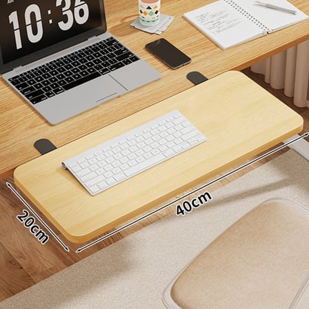 Clamp on Computer Arm Rest Keyboard Tray Desk Extender Tray Office Supplies