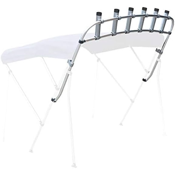 'Clamp-on' Fishing Rack, Boat Rod Rack, Rocket Launcher Fishing Slingshot Pole Holder Rod Holders Rack Boat Bimini top Hardware Boating Safety Equipment Pontoon Jon bass$$Sport & Recreation Other