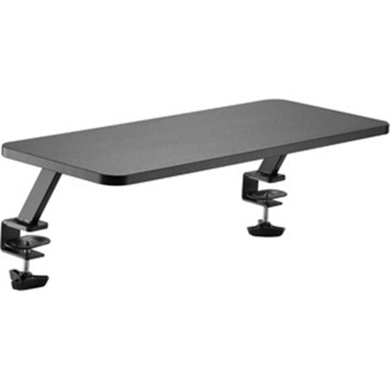 Black Particle Board Clamp-On Monitor Riser with Powder Coating