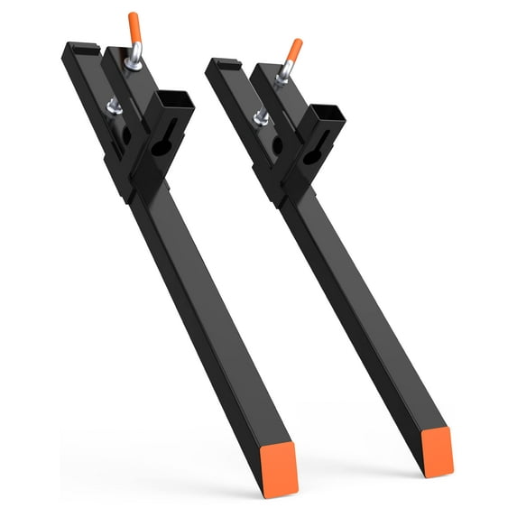Clamp on Pallet Forks, 43" 2000 lbs Heavy Duty Tractor Buket Forks for Tractor Bucket Loader Skid Steer