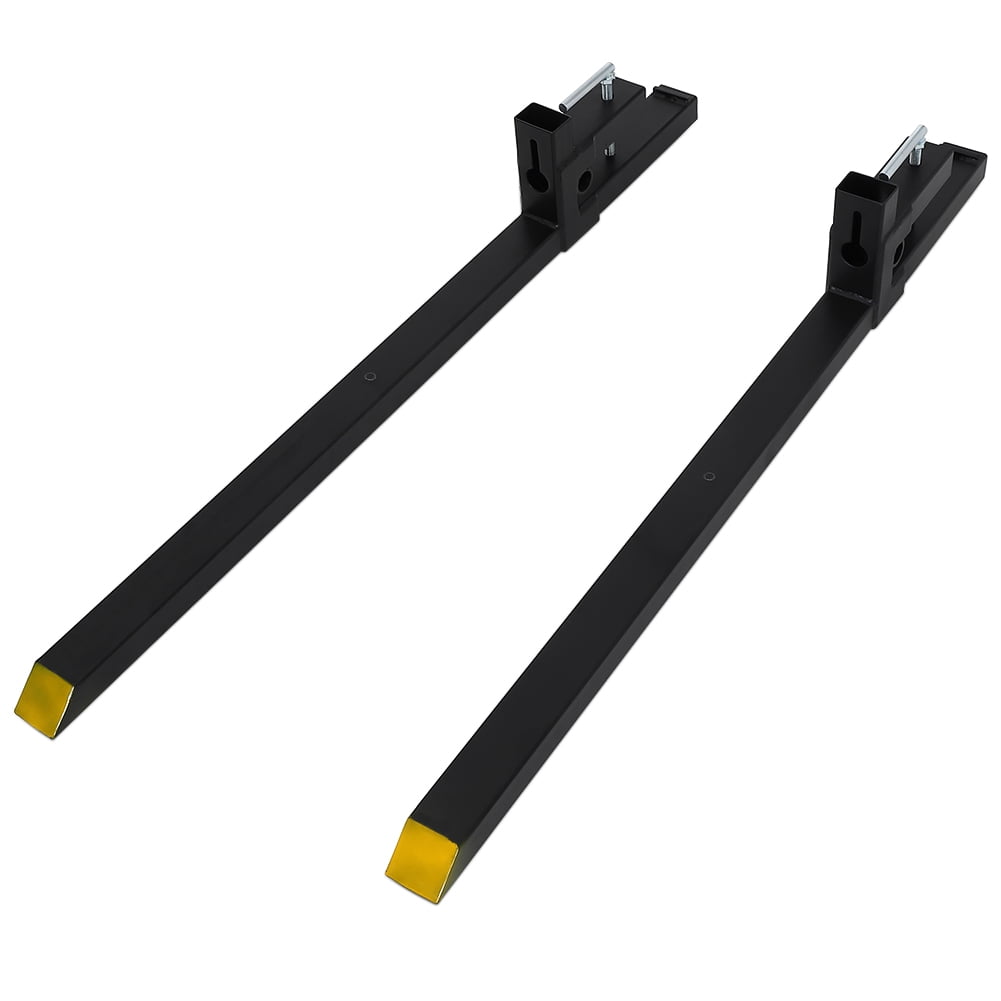 Clampon Pallet Forks, Tractor Bucket Pallet Forks, Heavy Duty Front Loader Forks for Skid Steer