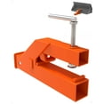 thumbnail image 1 of Clamp on Trailer Hitch Receiver for Front End Loader Bucket Compatible with Deere Bobcat Skid Steer Tractor, 1 of 7