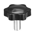 thumbnail image 1 of Clamping Screw Knob 48mm Dia Plum Hex Shaped Grips Star Knob M10 x 20mm Male Thread, 1 of 3