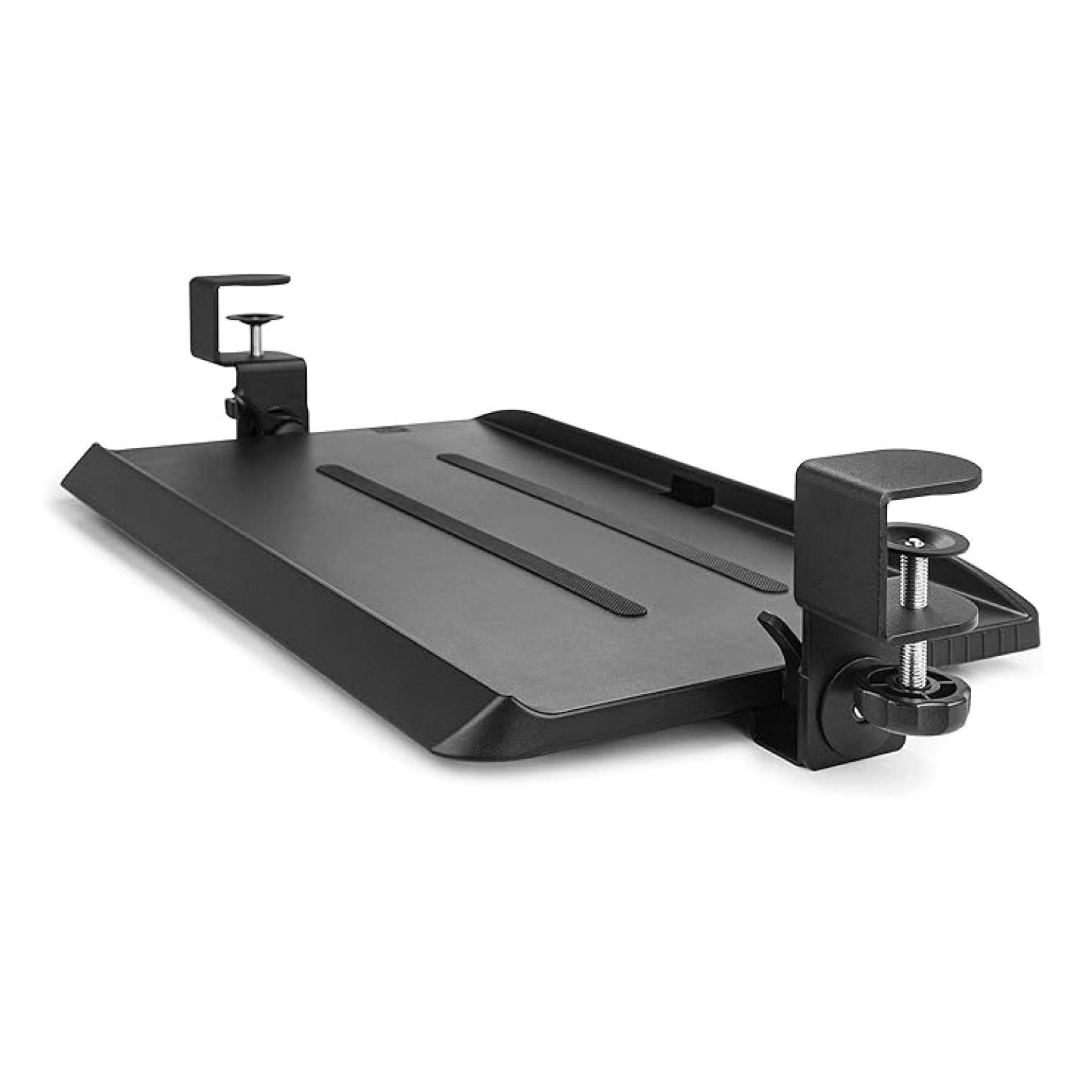 Clamping Under-Desk Keyboard Tray with Ergonomic 3-Angle Adjustment