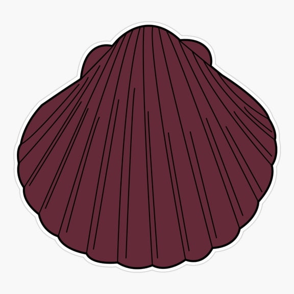 Clams Shell Seashells Sticker