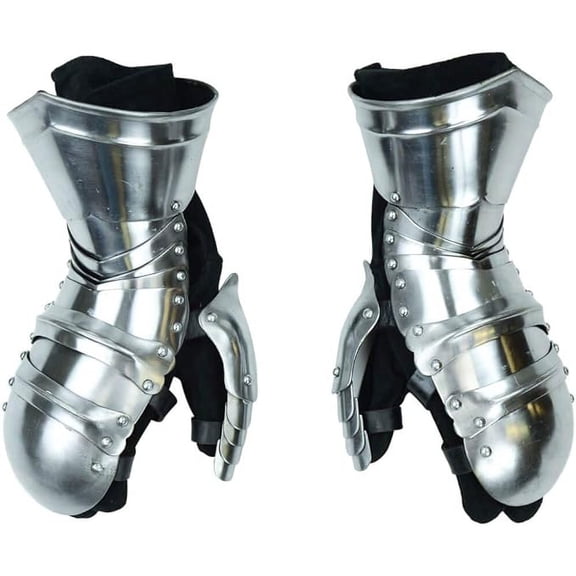 Clamshell Gauntlets Medieval Hand Protection Gloves Knight Armor