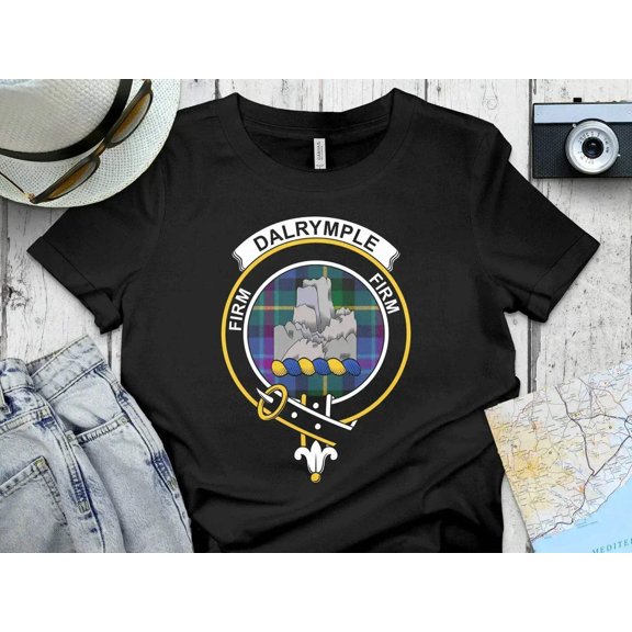Clan Dalrymple Crest T-Shirt – Scottish Tartan