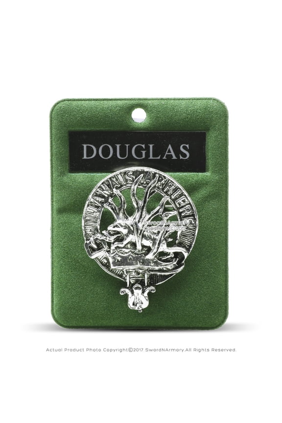 Clan Douglas Scottish Crest Badge Brooch Pin