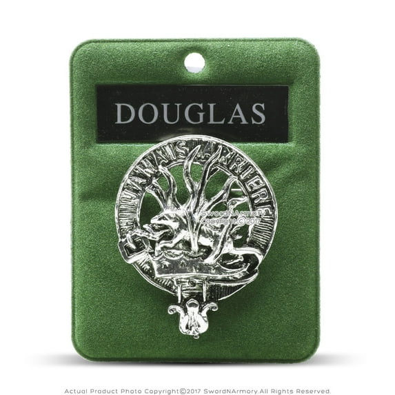 Clan Douglas Scottish Crest Badge Brooch Pin