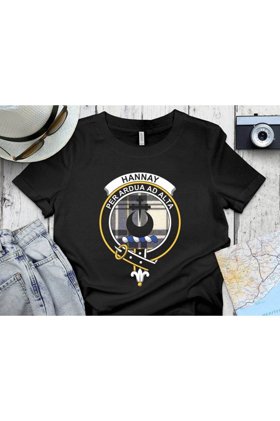 Clan Hannay Crest T-Shirt – Scottish Tartan Apparel