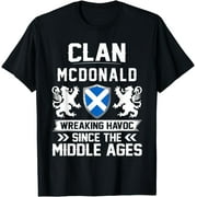 Clan MCDONALD scottish family scotland mothers day fathers T-Shirt