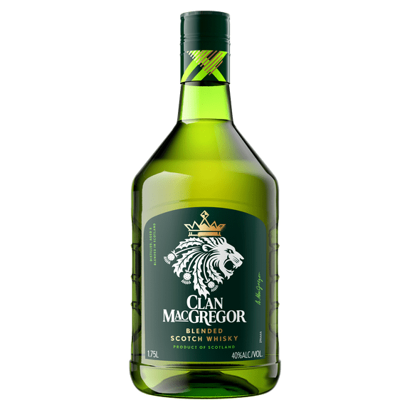 Clan MacGregor Scotch Whisky, 1.75L Plastic Bottle, 40% ABV 80 Proof