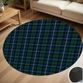thumbnail image 1 of Clan MacLeod Of Skye Tartan Graphic Round Carpet Living Room Bedroom Home Decoration Coffee Table Mat Lounge Rug Chair Mats, 1 of 5