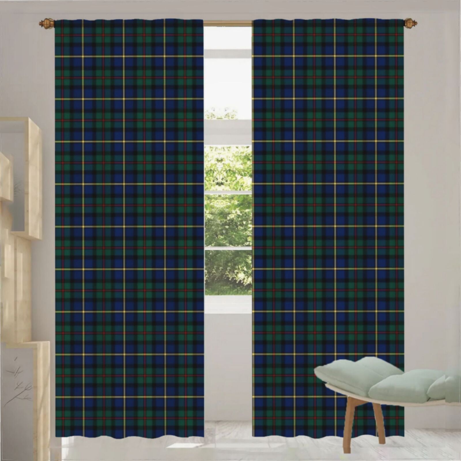 MacAulay Tartan Crest Shower Curtain