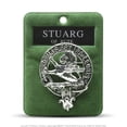 thumbnail image 1 of Clan Stuart Of Bute Scottish Crest Badge Brooch Pin, 1 of 3